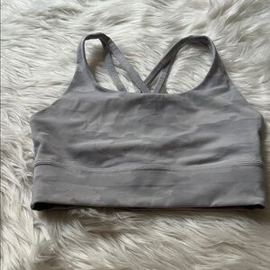 Gray Camo Sports Bra